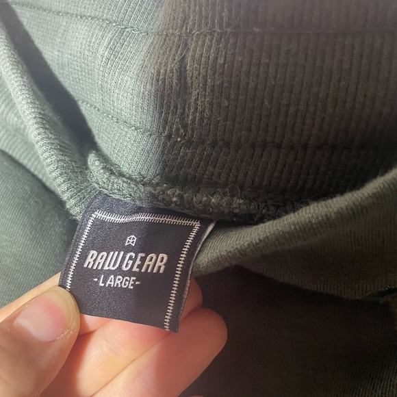 RawGear Joggers Mens Large Green Sweatpants Athletic Casual Gym Training - Picture 4 of 7